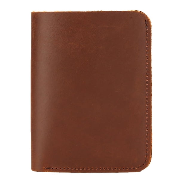 Qarigey Cartera Vintage para hombre, monedero, monedero de bolsillo, tarjetero de piel de vaca, funda para licencia de conducir hecha a mano, Type2 NO2