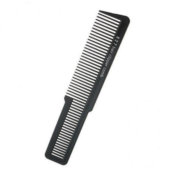 3 peines profesionales de corte de pelo para peluquería, , parte plana, color negro 4 piezas