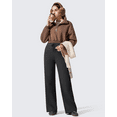 thumbnail image 3 of G4Free Flurrylux Women's Fleece Lined Wide Leg Sweatpants Drawstring Cotton Thermal Lounge Pants, 3 of 7