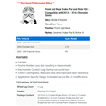 thumbnail image 2 of Front and Rear Brake Pad and Rotor Kit - Compatible with 2013 - 2016 Chevy Sonic 2014 2015, 2 of 2
