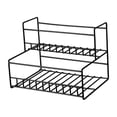 thumbnail image 2 of Estante organizador para jarabe de café, accesorios para barra de café, fácil instalación Doble nivel en negrita, 2 of 9