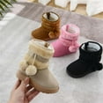 thumbnail image 7 of Hpapadks Girls Snow Boots Winter Lined Warm Comfortable Zipper Ankle Booties Non Soft Sole Casual Outdoor Footwear Kids Winter Boots Beige, 7 of 7