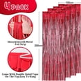 thumbnail image 4 of vnanda Rain Curtain Lightweight Curtains 4pcs Rain Curtain Lightweight Reusable Shiny Fringe Backdrop Curtains for Parties Birthdays Celebrations Versatile, 4 of 7