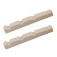 thumbnail image 1 of TISHITA 2X 2pcs Bass Curved Slotted Groove String Instrument Replacement Beige Color, 1 of 8