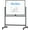 Black, variant on Rolling Whiteboard,  Large Magnetic White Board with Stands, Big Double-Sided White Board Dry Erase on Wheels for Homeschool, Home Office, Office, School
