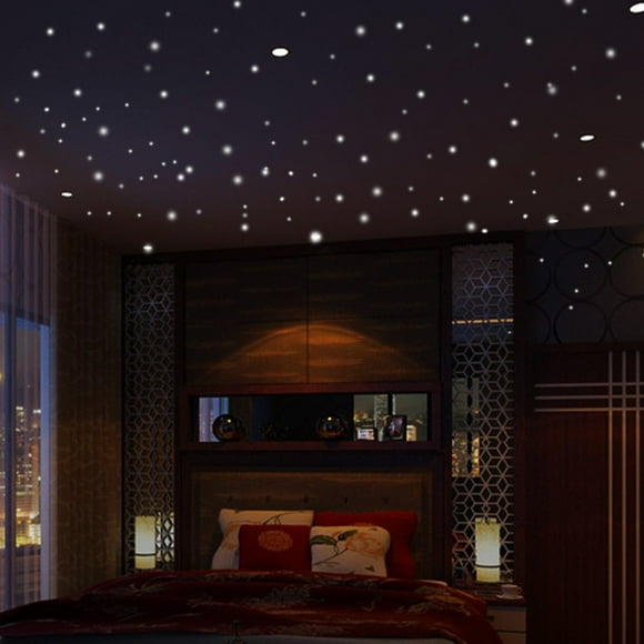 Agiferg Glow In The Dark Star Wall Stickers 407Pcs Round Dot Luminous Kids Room Decor