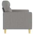 thumbnail image 2 of vidaXL 2-Seater Sofa Light Grey 120 cm Fabric, 2 of 5