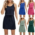 thumbnail image 1 of Sentmoon Cute Summer Clothes Sleeveless Plus Size Bathing Suits Loose Fit Plus Size Swimsuits Summer Beach Day Essentials over Tank Tops and Jeans Green M, 1 of 9