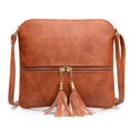 thumbnail image 1 of Bolso de mujer a la moda, bolso pequeño con borla, bandolera mensajero portátil informal, color blanco, 1 of 5