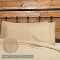 thumbnail image 6 of VHC Brands Burlap Vintage Farmhouse King Pillow Case Set of 2 Tan Distressed Appearance Cotton Solid Color Rectangle Bedroom Decor, 6 of 6