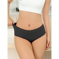 thumbnail image 3 of DINGLU Women's Cotton Stretch Underwear Ladies Mid Waisted Breathable Briefs Panties,8 Pack,Size 10, 3 of 6