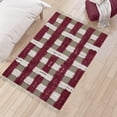 thumbnail image 2 of Casavani Hand Tufted Red Cotton Living, Dining Room Area Carpets Square Indoor Outdoor Rug 7x7 feet, 2 of 5