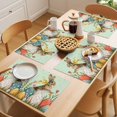 thumbnail image 5 of Easter Bunny Eggs Placemats Set of 8 Spring Tulip Flowers Leaves Rustic Green Place Mats Indoor Wipeable Table Mats Washable Dining Table Placemats for Kitchen Holiday Party Home Decor 13x19 Inch, 5 of 9