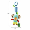 thumbnail image 3 of Kiddiway Baby Toy Teether Car Hanging Wind Chime - Plush Figurine Style, Baby Car Toys & Stroller Toys, Teething Toy with Soft Rattle, Sensory Soothing, BPA-Free, Hanging,c, 3 of 6