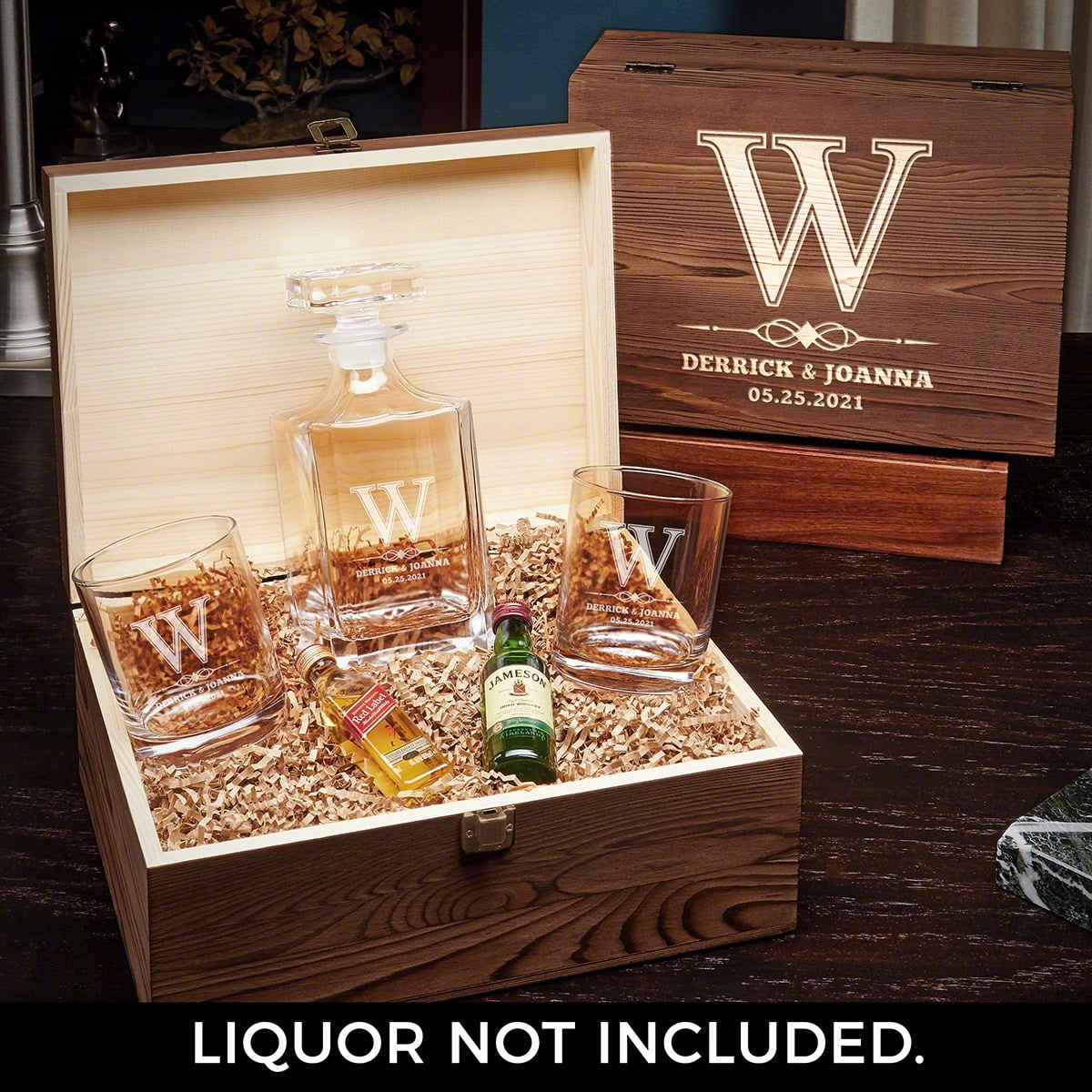 Lyndhurst Carson Personalized Decanter Set with Eastham Glasses