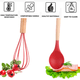 thumbnail image 3 of herramientas de cocina de madera resistentes al calor, sin BPA, utensilios antiadherentes para hornear, cocinar y mezclar., 3 of 5