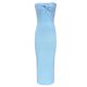 thumbnail image 5 of VISgogo Vestido Delgado para Mujer Color Sólido Cruzado Hombro Diseño Punto Versátil Elegante Vestido de Cóctel VISgogo moda, 5 of 9