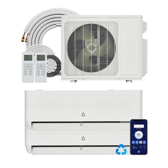 Ktaxon 2 Zone 9000+12000 BTU Mini Split AC/Heat System, 19 SEER Dual Zone, WIFI, 208-230V - Walmart.com Ktaxon 2 Zone 9000+12000 BTU Mini Split AC/Heat System, 19 SEER Dual Zone, WIFI, 208-230V - Walmart.com