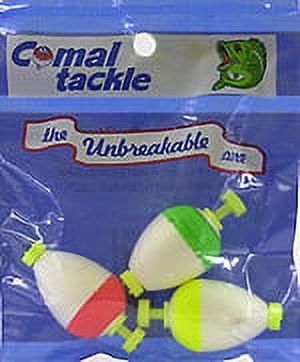 (6 pack) Comal Pear Snap-On Fishing Bobbers, 1.25-Inch, 3-Pack