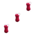 thumbnail image 2 of Minnieouse Traje de baile Leotardo de ballet Traje de baile Resistencia elástica Accesorios profesionales para mujer Ropa de gimnasia Vino rojo Type1 NO1, 2 of 6