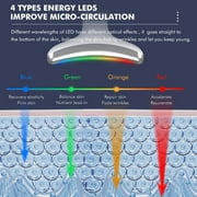 Facial and Neck Massager Skin Lifting & Firming,Light Therapy for Face with Vibration, Thermal, Cooling - at Home Skin Care Face Sculpting Tool and Beauty Device-White