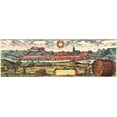 thumbnail image 2 of Hogenberg, Braun 18x9 Gold Ornate Wood Framed with Double Matting Museum Art Print Titled - Tubingen, 2 of 4