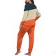 thumbnail image 5 of Conjunto de pijama informal de invierno para mujer, de doble cara, con cuello redondo estampado, manga larga, top anudado a mano, pantalones con cordón ajustable, ropa de casa, blusa de poliéster., 5 of 7