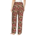 thumbnail image 3 of Daiia Red Houses Women's Sleep Pant with Pockets and Drawstring,Pajama Pants-Large, 3 of 9