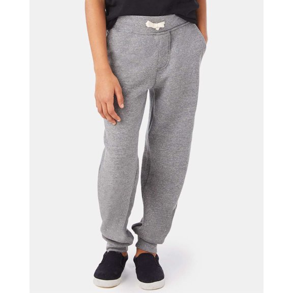 9881GF Hanes Alternative Dodgeball Fleece Youth Pants Eco Grey YXL