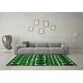 thumbnail image 3 of Ahgly Company Indoor Rectangle Oriental Emerald Green Modern Area Rugs, 2' x 3', 3 of 4