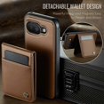 thumbnail image 4 of For Google Pixel 9a Leather Back Cover Compatible with MagSafe JEEHOOD J06 Phone Case with Card Bag, 4 of 5