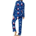 thumbnail image 7 of Mifsaly Womens Christmas Pajamas Sets Loose Pjs 2 Piece V-Neck Long Sleeve Sleepwear Lapel Button Down Xmas Santa Print Nightwear Casual Wide Leg Pants with Pockets Funny Gifts 2025 Festival Homewear, 7 of 7
