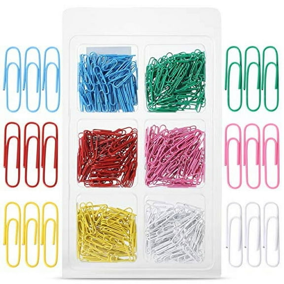 Mr. Pen- Paper Clips, 1.3 Inch, 450 Pack, Small Paper Clips, Colored Paper Clip, Clip, Paperclips, Paper Clip