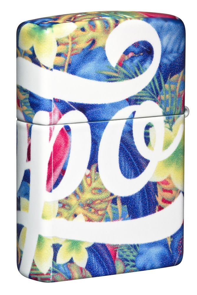 Zippo Colorful Floral Design 540 Color Pocket Lighter
