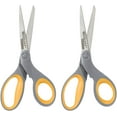 thumbnail image 2 of Westcott 13901 8-Inch Titanium Scissors For Office and Home, Yellow/Gray, 2 Pack, 2 of 8