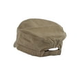 thumbnail image 2 of Distressed Washed Vintage Army Cap Military Style Hat, Khaki, 2 of 4