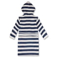 thumbnail image 2 of Sanetta Albornoz para Niños - Traje de Baño, Algodón, Capucha, Bolsillo, Rayas Azul/Blanco 104, 2 of 2