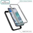 thumbnail image 2 of EpicGadget Case For iPhone 12 Mini 5.4" inch (2020) - Heavy Duty Shockproof Clear Full Body Protection with Built-In Screen Protector, Wireless Charging Compatible Case, 2 of 4