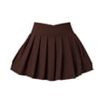 thumbnail image 2 of Women Girls Stretchy Compression Quick Dry Sports Wear V Cut Pleated Tennis Skorts, 2 of 2