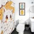 thumbnail image 3 of Cat Print Shower Curtain Art Style Bathroom Decor Shower Curtain with 12 Hooks,66inx72in, 3 of 6