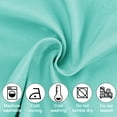 thumbnail image 2 of JIUZHEN Valance Curtains for Kitchen Window Valances for Living Room/Basement Window Curtains Bathroom Thermal Insulated Short Rod Pocket Curtain Panels, Turquoise,52 x 18 Inches,1 Panel, 2 of 7