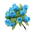 thumbnail image 1 of Ramo de flores artificiales Inteprter para hogar boda autoensamblaje plantas falsas color Azul, 1 of 6