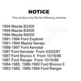 thumbnail image 2 of TEC Front Ceramic Disc Brake Pads TEC-249 for Car Ford Ranger Aerostar Explorer Mazda Bronco II B4000 B3000 B2300 Navajo, 2 of 10