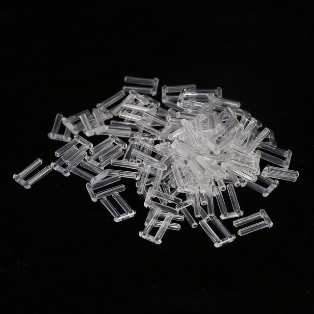HURRISE 3 Types 100pcs New Plastic Compression Sleeves for Rimless Glasses Accessories Tools, Rimless Glasses Sleeves, Glasses Accessories