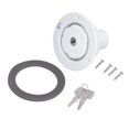 thumbnail image 4 of RV Gravity Water Inlet,  Water Inlet Lock Lockable PP Plastic White  For  For Trailer For Motorhome, 4 of 8