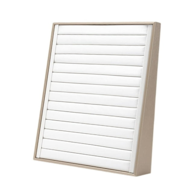 Caja de almacenamiento de joyas Organizador de almacenamiento de collares Estuche de almacenamiento de encimera Bandeja organizadora de almacenamiento Para anillos