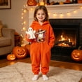 thumbnail image 5 of Grblisyd Kids Soft Flannel Onesie Sleepwear Hooded Full Body Halloween Sleep Jumpsuit Cute Ghost Print Loungewear for Boys Girls, 5 of 7