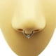 thumbnail image 3 of Teardrop Cubic Zirconia Nose Ring Septum Clicker Cartilage Earrings Body Piercing Jewelry 316L Surgical Steel Segment, 3 of 5
