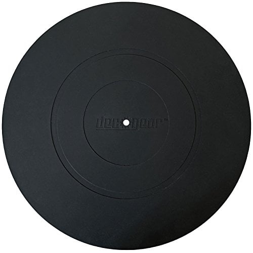 Deco Gear Audiophile 12-Inch Silicone Rubber Turntable Platter | Universal for All Vinyl LP Record Players - Anti-Static Slipmat | Improves Sound & Pr