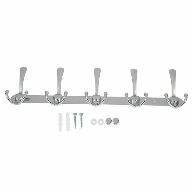 Gancho de pared Worallymy para baño cocina toalla ropa esponja colgador de almacenamiento gancho de riel de acero inoxidable Worallymy JD735810442